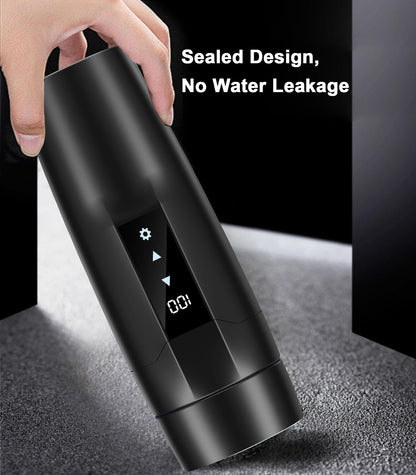 Bouilloire électrique portable, 350 ml 3 en 1 Mini Mug de voyage avec doublure en acier inoxydable 304, 40~100℃ réglable, 300W tasse d'ébullition rapide, étanche, protection contre les brûlures à sec